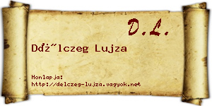 Délczeg Lujza névjegykártya